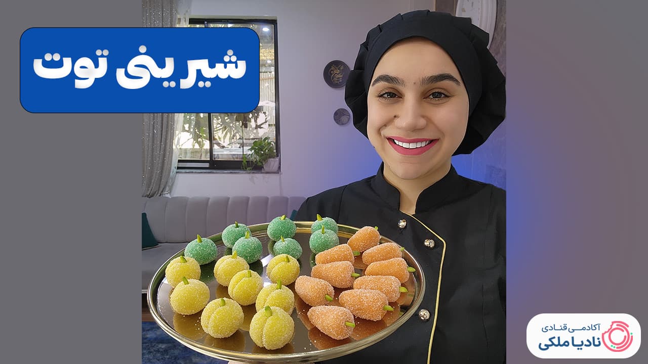 آموزش شیرینی توت نادیا ملکی
